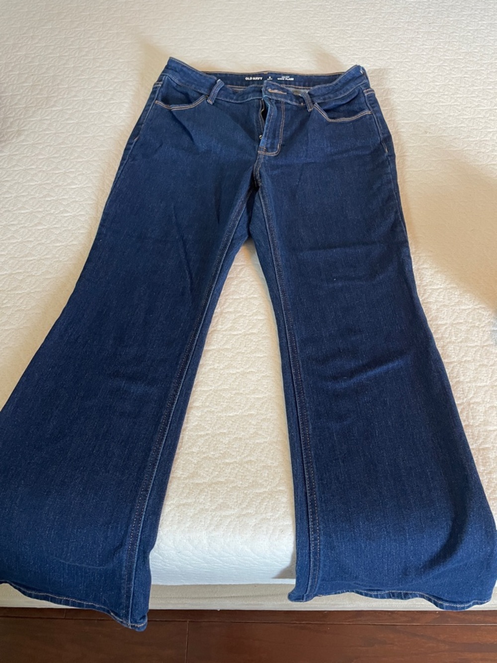 Old Navy Indigo Flared Wide-Leg Jeans